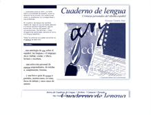 Tablet Screenshot of cuadernodelengua.com